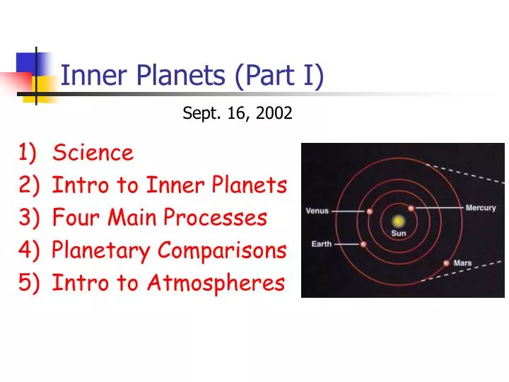 inner planets part i