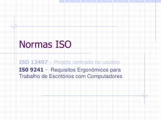normas iso