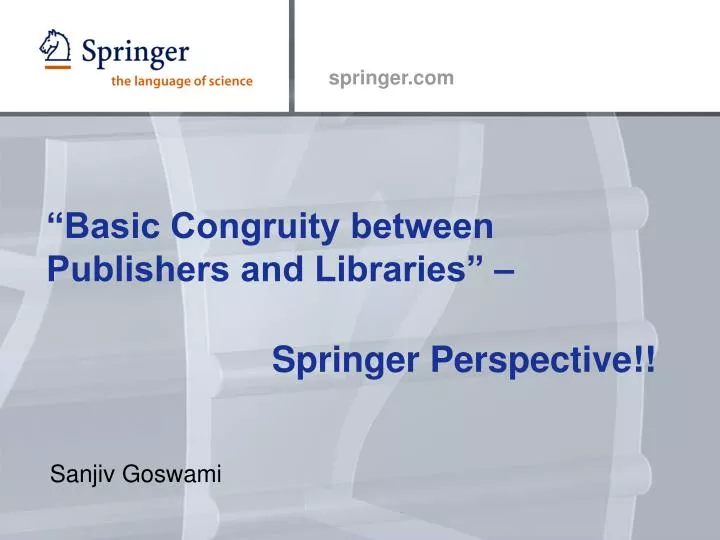 basic congruity between publishers and libraries