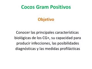 Cocos Gram Positivos