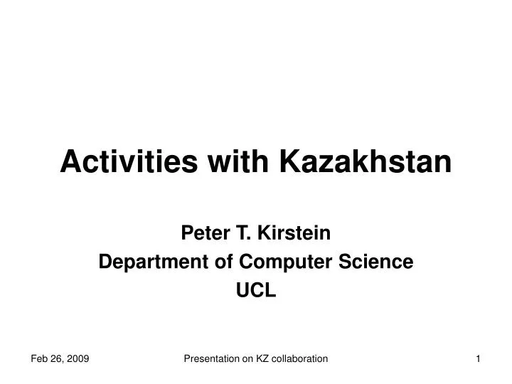 activities with kazakhstan