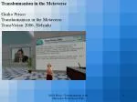 Transhumanism in the Metaverse - slide 1