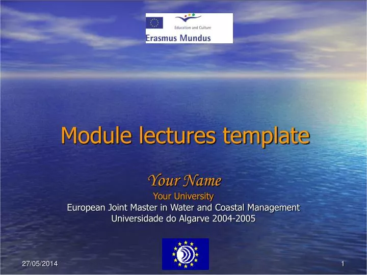 module lectures template