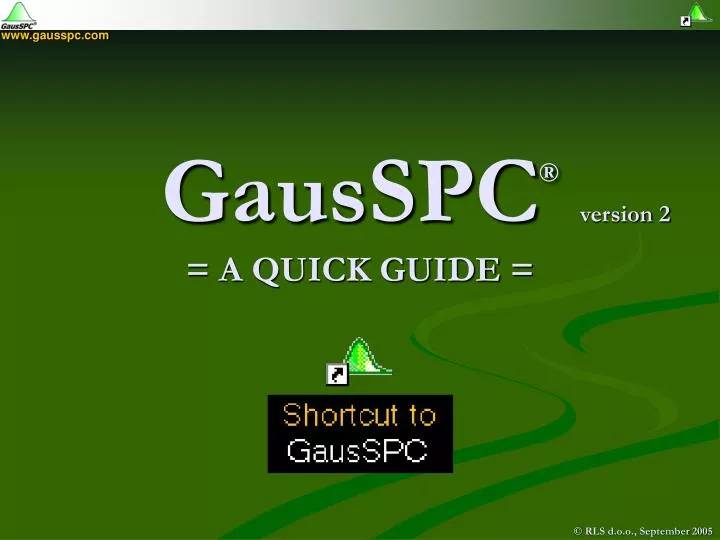 gausspc a quick guide