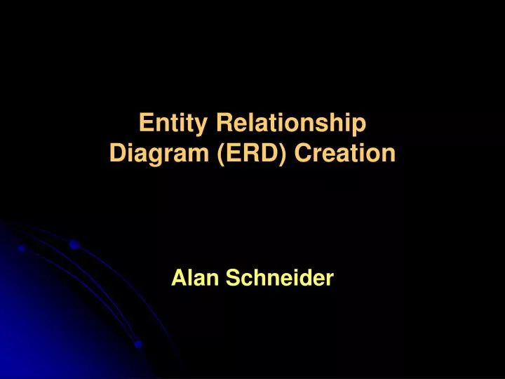 entity relationship diagram erd creation