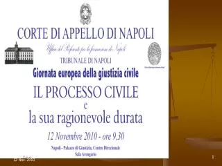 Introduzione Raffaele Sabato , giudice del Tribunale di Napoli