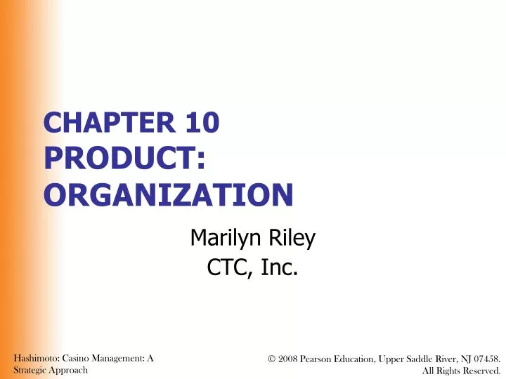 chapter 10 product organization
