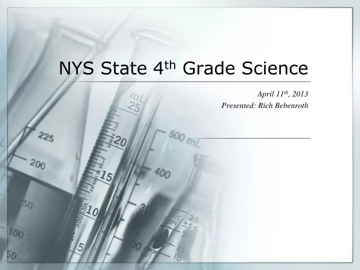 nys state 4 th grade science