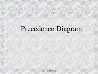 Precedence Diagram