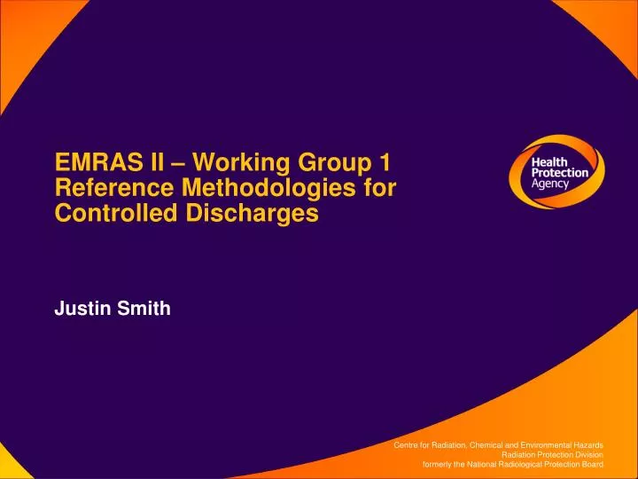emras ii working group 1 reference methodologies for controlled discharges