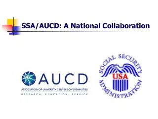 SSA/AUCD: A National Collaboration