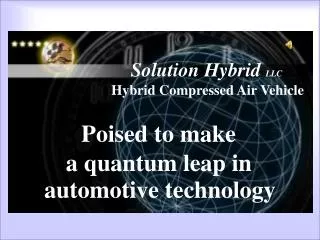 Solution Hybrid LLC Hybrid Compressed Air Vehicle