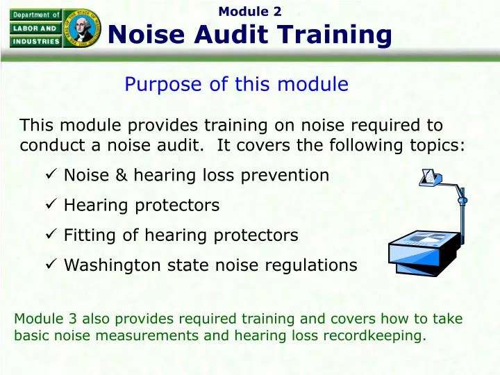 module 2 noise audit training