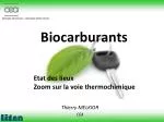 Biocarburants - slide 1