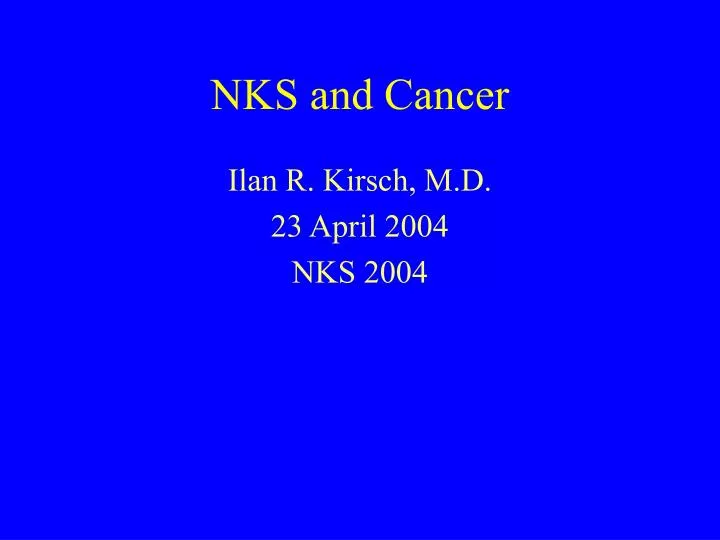 nks and cancer