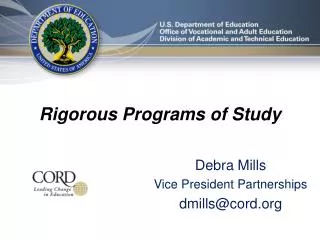 Rigorous Programs of Study