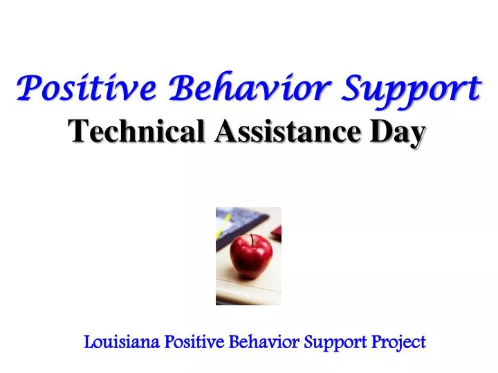 positive behavior support technical assistance day