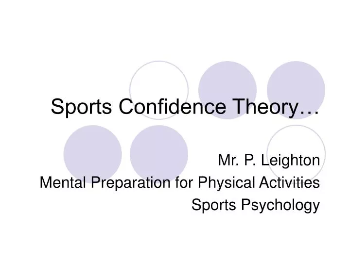 sports confidence theory