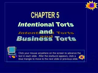 Intentional Torts and Business Torts