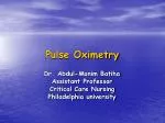 Pulse Oximetry - slide 1