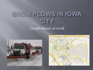 Snow plows in Iowa city