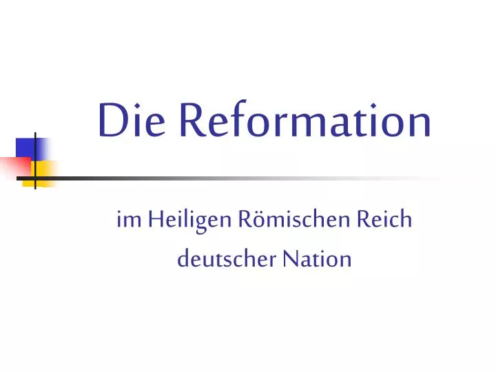 die reformation im heiligen r mischen reich deutscher nation