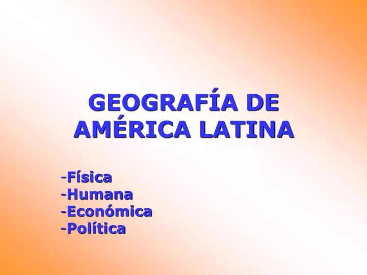 geograf a de am rica latina