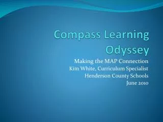 Compass Learning Odyssey