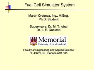 Fuel Cell Simulator System