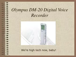 Olympus DM-20 Digital Voice Recorder