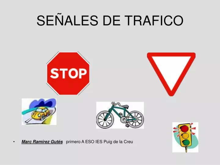 se ales de trafico