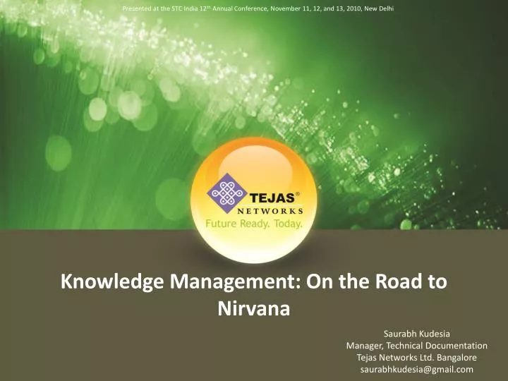 knowledge management on the road to nirvana