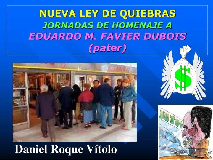 nueva ley de quiebras jornadas de homenaje a eduardo m favier dubois pater