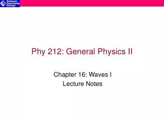 Phy 212: General Physics II