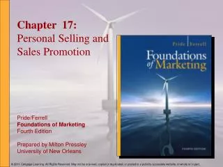 Chapter 17: Personal Selling and Sales Promotion