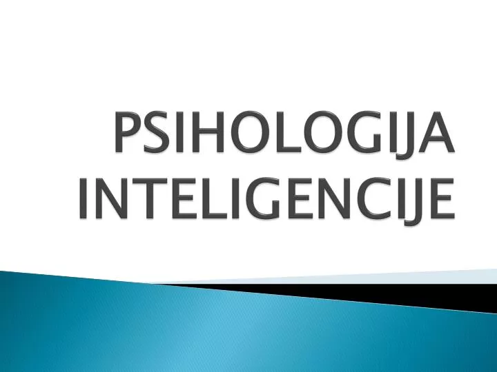 psihologija inteligencije