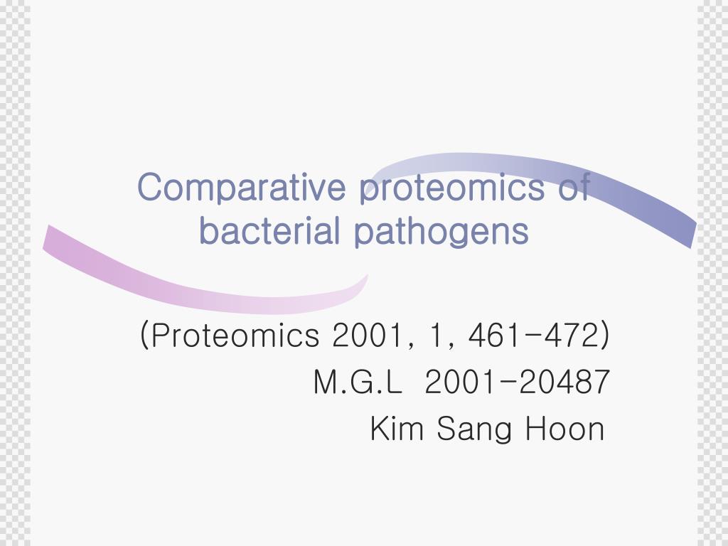 PPT - Comparative proteomics of bacterial pathogens PowerPoint ...