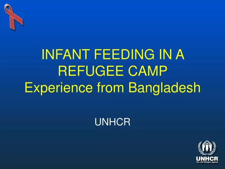 infant feeding in a refugee camp experience from bangladesh