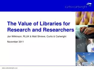 The Value of Libraries for Research and Researchers
