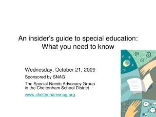 An insider's guide to special education: What you need to know