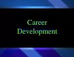 Career Development - slide 1