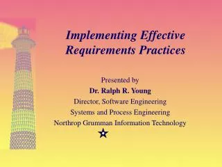 Implementing Effective Requirements Practices