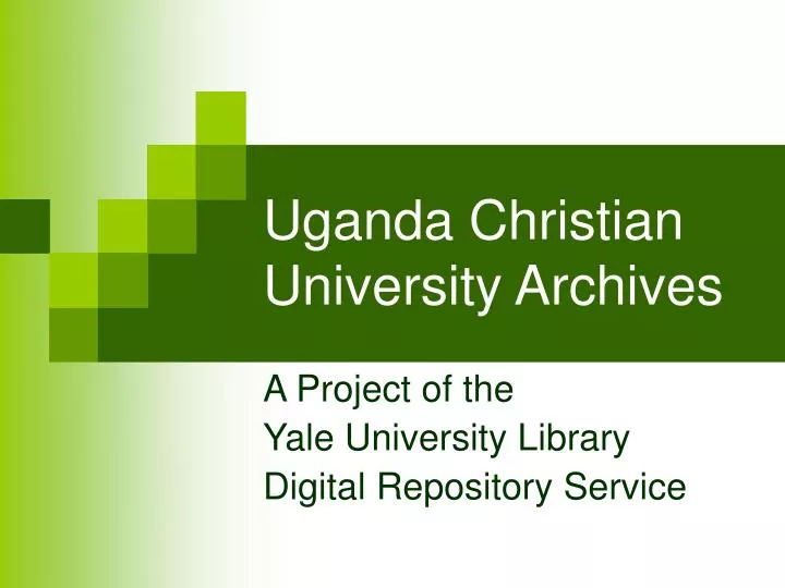 uganda christian university archives