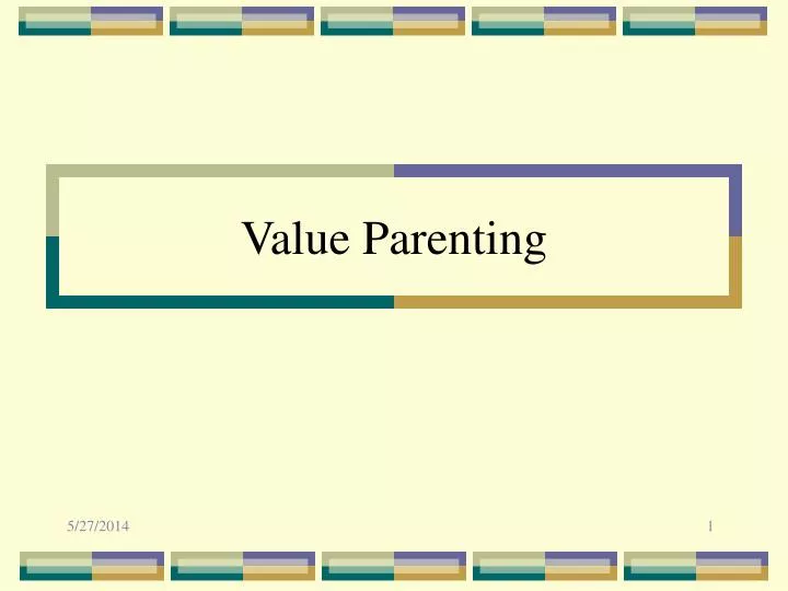 value parenting