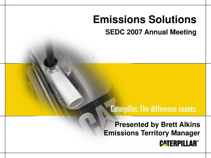 emissions solutions sedc 2007 annual meeting