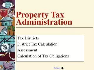 Property Tax Administration