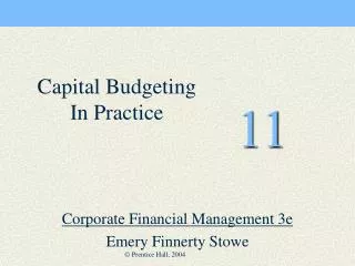 Corporate Financial Management 3e Emery Finnerty Stowe