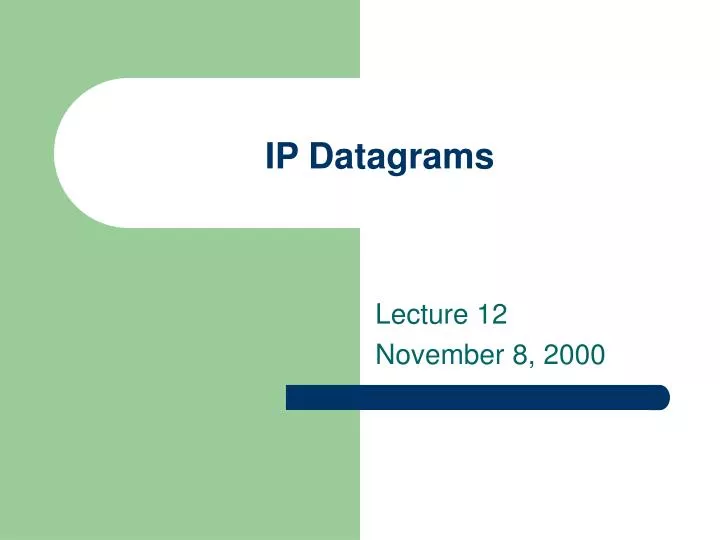 ip datagrams