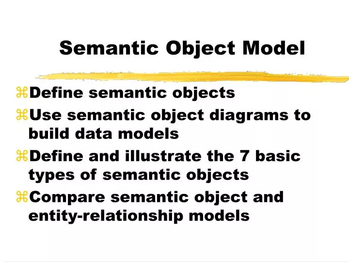 semantic object model