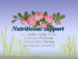 Nutritional support